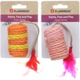 Flamingo Oraro váleček mix - Hračky pro kočky, catnip