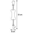 Flamingo Swa Bone with Rope - Hračky pro psy