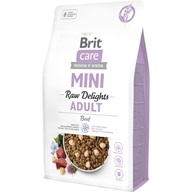 Brit Care Mini Raw Delights Adult Beef 2 kg - Granule pro psy