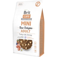 Brit Care Mini Raw Delights Adult Turkey with Shrimp 2 kg - Granule pro psy