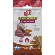 N&D QUINOA Dog Skin & Coat Dental Treat Venison Medium & Maxi 100 g - Dentální pamlsky