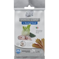 N&D WHITE Dog Dental Treat Sea Bass Medium & Maxi 100 g - Dentální pamlsky