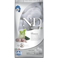 N&D WHITE Dog Sea Bass Adult Medium & Maxi 7 kg - Granule pro psy