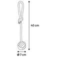 Flamingo Joe Tug Rope & Knotted Ball - Hračky pro psy
