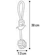 Flamingo Revi Tug Rope & Knotted Ball - Hračky pro psy