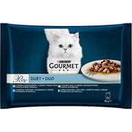 Gourmet Perle Duo rybí 4 × 85 g - Kapsičky pro kočky