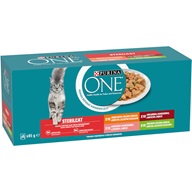 Purina ONE Sterilcat Minifiletky hovězí, kuře, losos a krůta 40 × 85 g - Kapsičky pro kočky