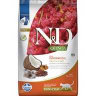N&D QUINOA Cat Skin & Coat Herring Adult 5 kg - Granule pro kočky, krmivo pro kočky