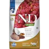 N&D QUINOA Cat Skin & Coat Quail Adult 5 kg - Granule pro kočky, krmivo pro kočky
