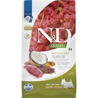 N&D QUINOA Dog Skin & Coat Duck Adult Mini 2,5 kg - Granule pro psy