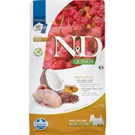 N&D QUINOA Dog Skin & Coat Quail Adult Mini 800 g - Granule pro psy