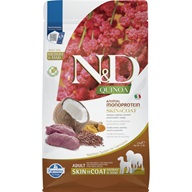 N&D QUINOA Dog Skin & Coat Venison Adult Medium & Maxi 2,5 kg - Granule pro psy