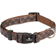 Flamingo Odin obojek hnědý 1,5 × 30–45 cm - Obojky na plastovou přezku