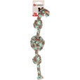 Flamingo Riva Knotted Ball & Cord with 2 Knots - Hračky pro psy