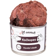 ALL ANIMALS Kočkopes Hovězí steak 200 g - Konzervy pro psy