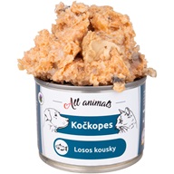ALL ANIMALS Kočkopes Losos kousky 200 g - Konzervy pro psy