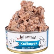 ALL ANIMALS Kočkopes Losos mletý 90 g - Konzervy pro psy