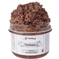 ALL ANIMALS Kočkopes Zvěřina ve vlastní šťávě 200 g