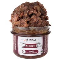 ALL ANIMALS Kočkopes Hovězí ve vlastní šťávě 200 g  
