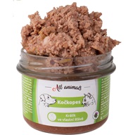 ALL ANIMALS Kočkopes Králík ve vlastní šťávě 200 g  