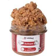 ALL ANIMALS Kočkopes Krůta ve vlastní šťávě 200 g  