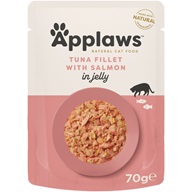 Applaws Cat Pouch tuňákové filety s lososem v želé 70 g - Kapsičky pro kočky