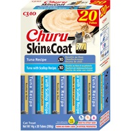 Inaba Churu Skin & Coat tuňák multipack 20 × 14 g - Pamlsky pro kočky