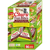 Inaba Churu Fun Bites Cat Snack kuře & dýně 96 g - Pamlsky pro kočky