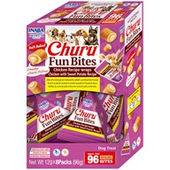 Inaba Churu Fun Bites Dog Snack kuře & batáty 96 g - Pamlsky pro psy