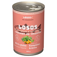 Louie pro psy Losos se špenátem a rakytníkem 400 g - Konzervy pro psy