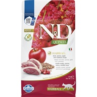 N&D QUINOA Cat Hairball Duck 300 g - Granule pro kočky, krmivo pro kočky