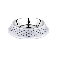 Duvoplus Deco Fix miska 1 l bílá s puntíky - Nerezové misky