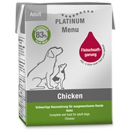 Platinum Menu Adult Chicken 375 g - Konzervy pro psy