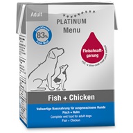 Platinum Menu Adult Fish + Chicken 375 g - Konzervy pro psy