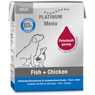 Platinum Menu Adult Fish + Chicken 185 g - Konzervy pro psy