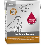 Platinum Menu Adult Iberico + Turkey 185 g - Konzervy pro psy