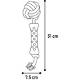 Flamingo Wilga Knotted Ball & Stick - Hračky pro psy