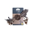 Quapas! Rattan Ball with Feathers A - Hračky pro kočky, catnip