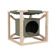 Quapas! Catcube domek zelený M - Kočičí nábytek
