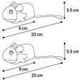 Flamingo Finley Christmas Mouse 2 ks - Hračky pro kočky, catnip