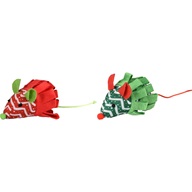Flamingo Flip Christmas Mouse mix barev - Hračky pro kočky, catnip