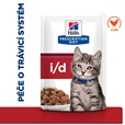 Hill's Prescription Diet Digestive Care i/d Kitten Chicken kapsičky 12 × 85 g - Veterinární diety pro kočky