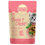 Araton Cat Kitten Turkey & Chicken 85 g - Vánoční tipy