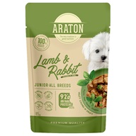 Araton Dog Junior Lamb & Rabbit 85 g - Konzervy pro psy
