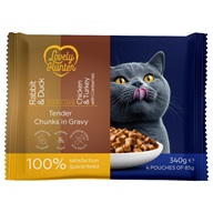 Lovely Hunter Cat Sterilised Multipack 4 × 85 g - Kapsičky pro kočky