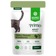 Nature's Protection Prime Sterilised Turkey, Pheasant & Cranberries 300 g - Kapsičky pro kočky