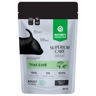 Nature's Protection Superior Care Dog Adult Dark Coat Trout & Krill 85 g - Kapsičky pro psy