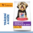 Hill's Science Plan Canine Sensitive Stomach & Skin Adult Small & Mini 6 kg - Granule pro psy