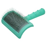 Tauro Pro Line Tuffer kartáč měkké drátky zelený - Hřebeny