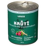 Louie pro psy Krůtí s brusinkami a pastinákem 800 g - Konzervy pro psy